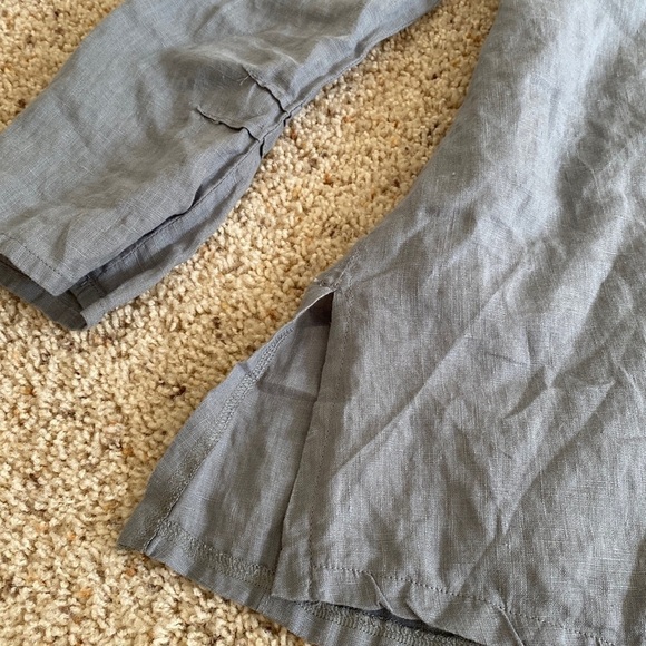 Breathe Clothing Gray Linen Babydoll Top - Picture 11 of 12